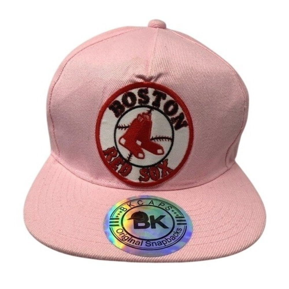 Women's Pink BK Caps Boston Red Sox Snapback Sportscore Fenway OSFA